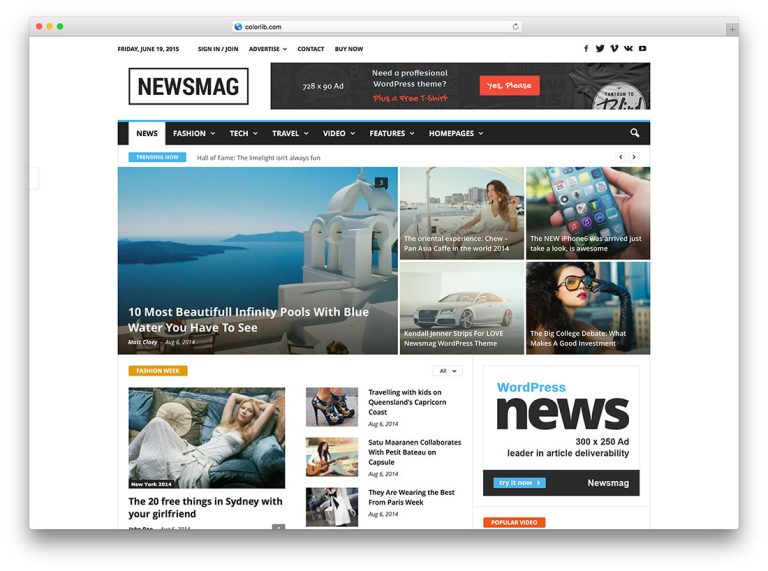 WordPress Themes For Newspapers